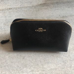 NWT Coach Leather Makeup Bag